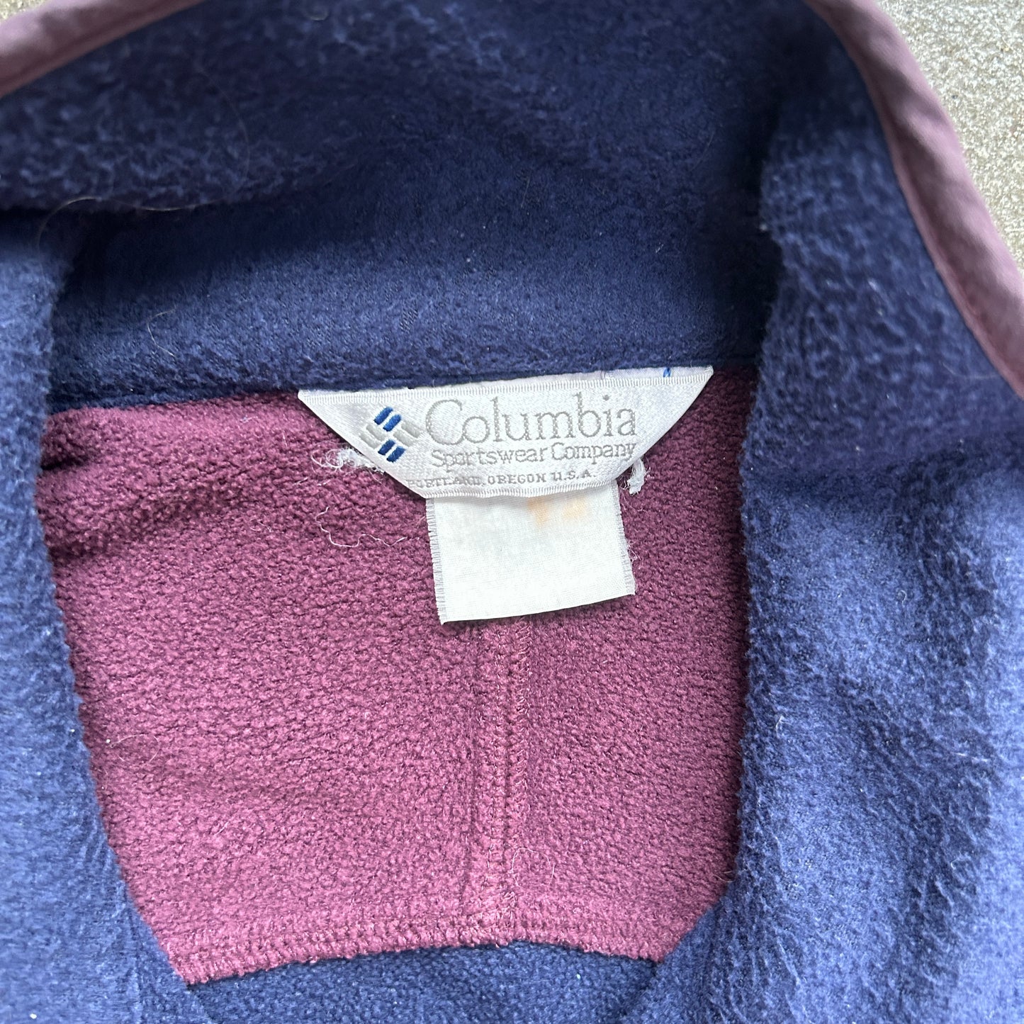 Vintage Columbia Fuzzy Zip Up