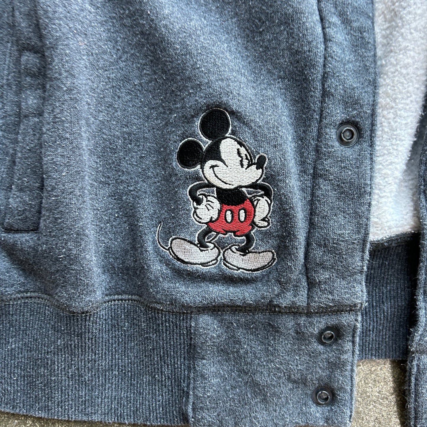 Vintage 2000s Mickey Button Up Hoodie