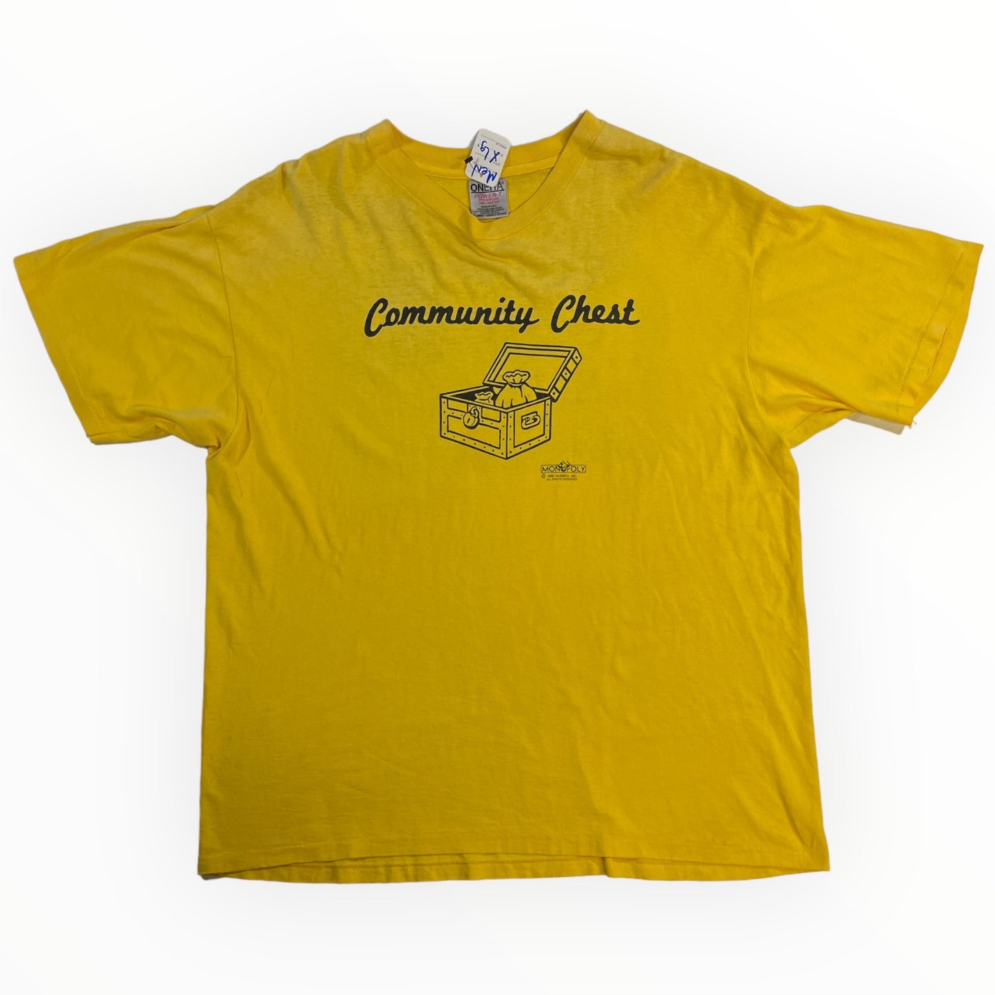 Vintage 1996 Monopoly Community Chest Tee