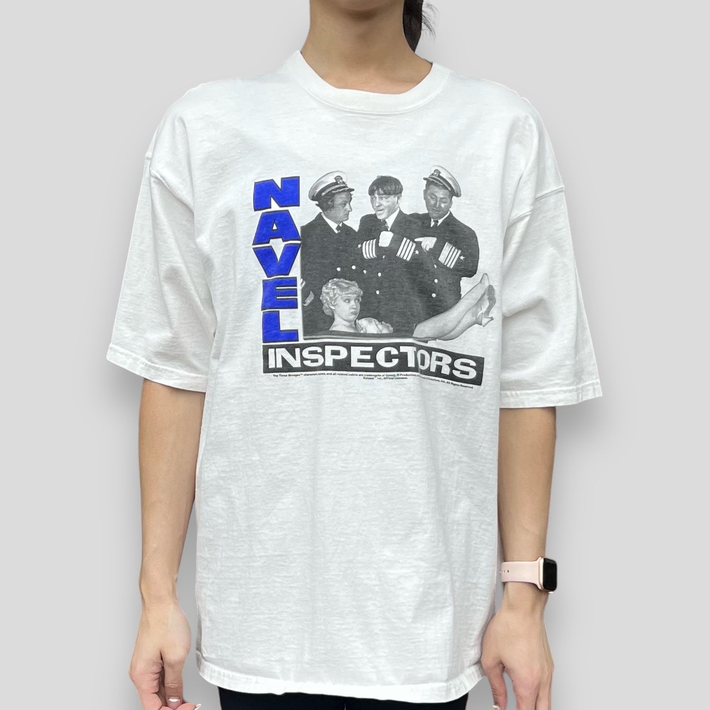 Vintage Three Stooges Navel Inspectors Tee