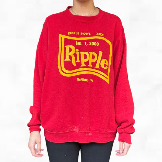 Vintage 2000 Ripple Bowl Crewneck