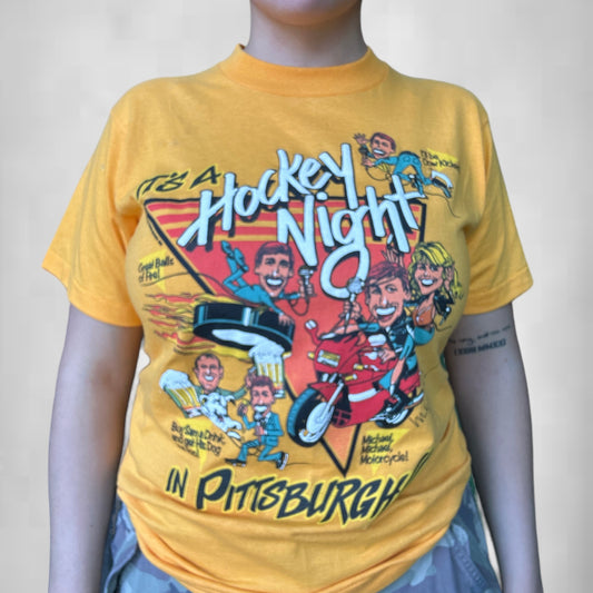 Vintage 1989 It’s A Hockey Night Penguins Tee