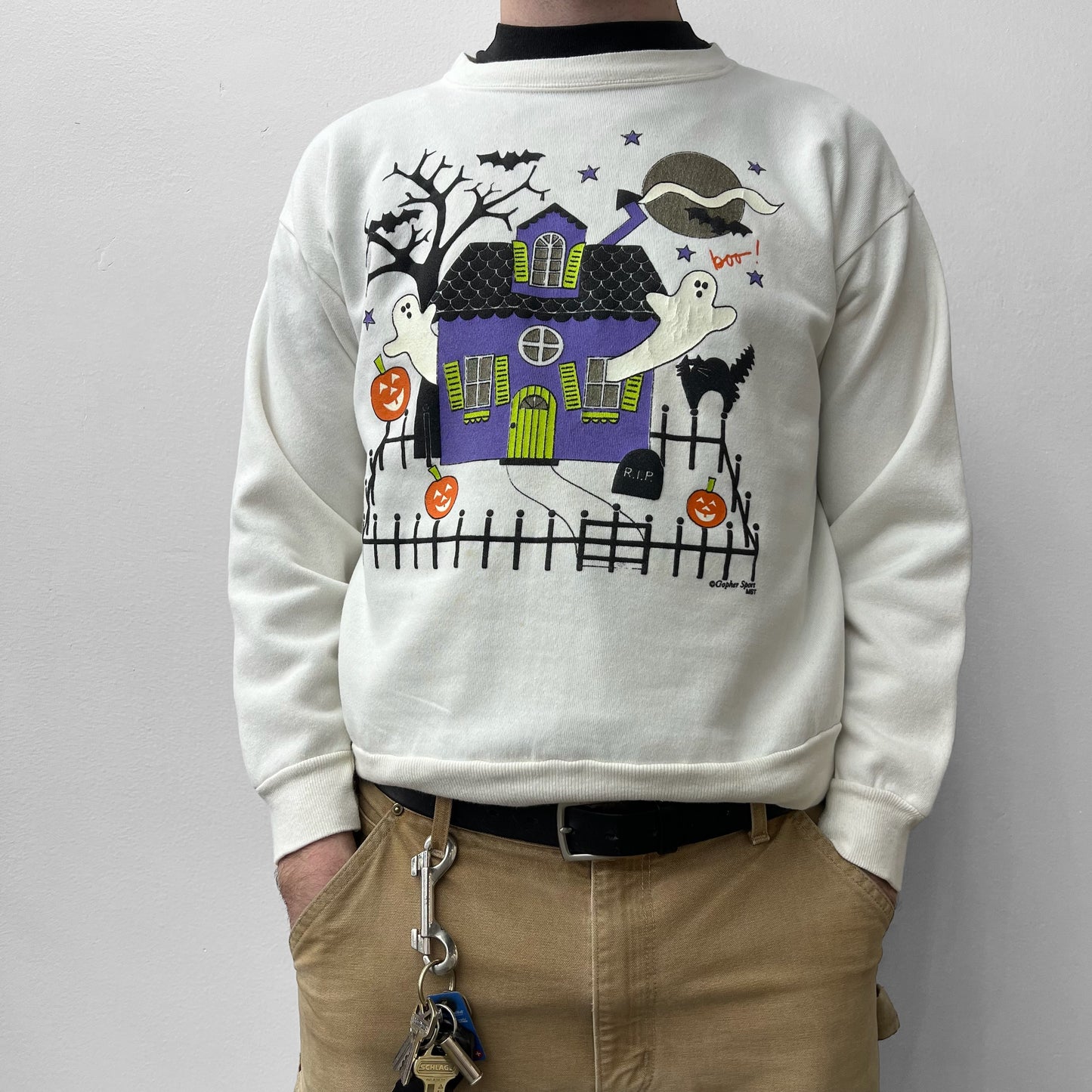 Vintage Haunted House Crewneck