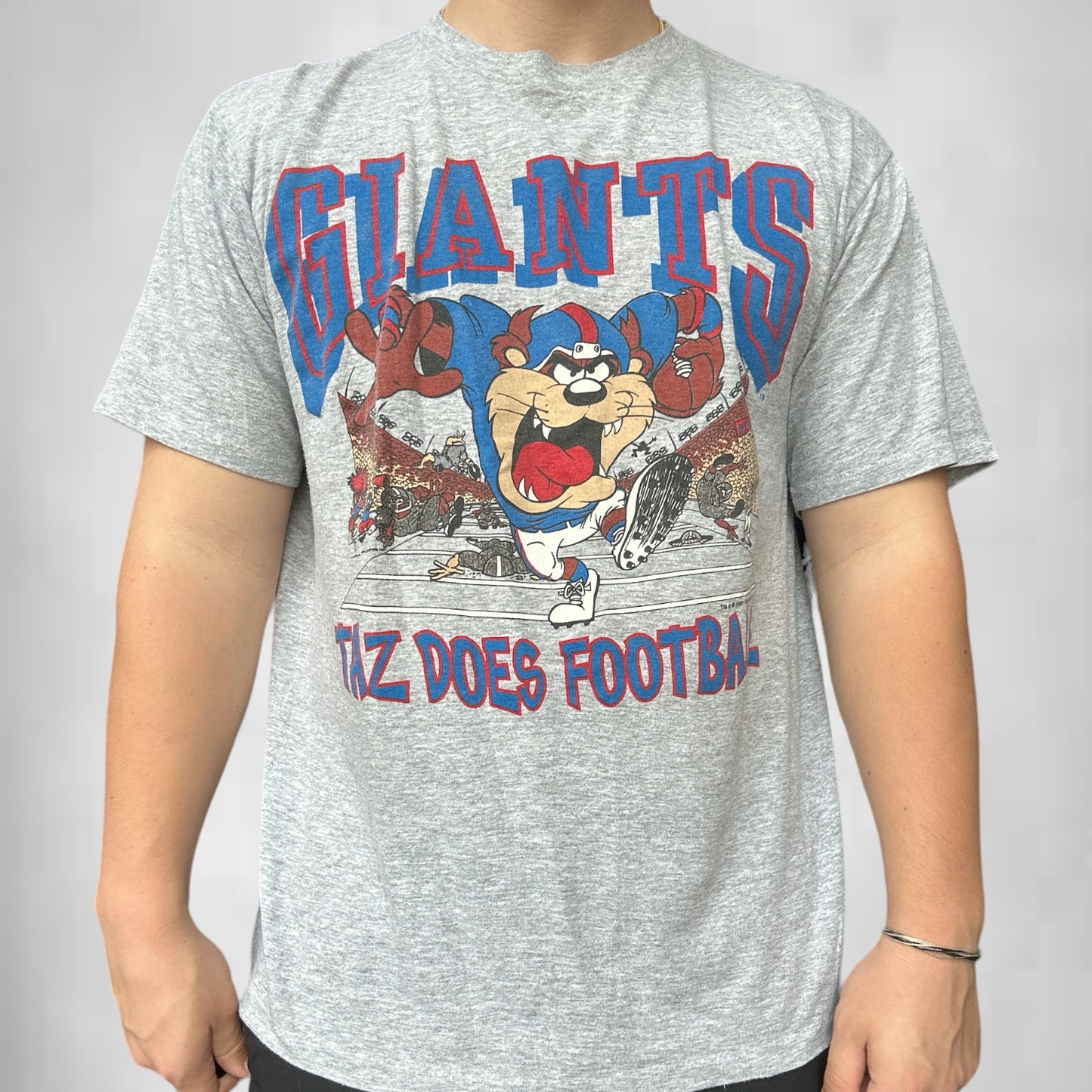 Vintage 1991 Taz Football Giants Tee