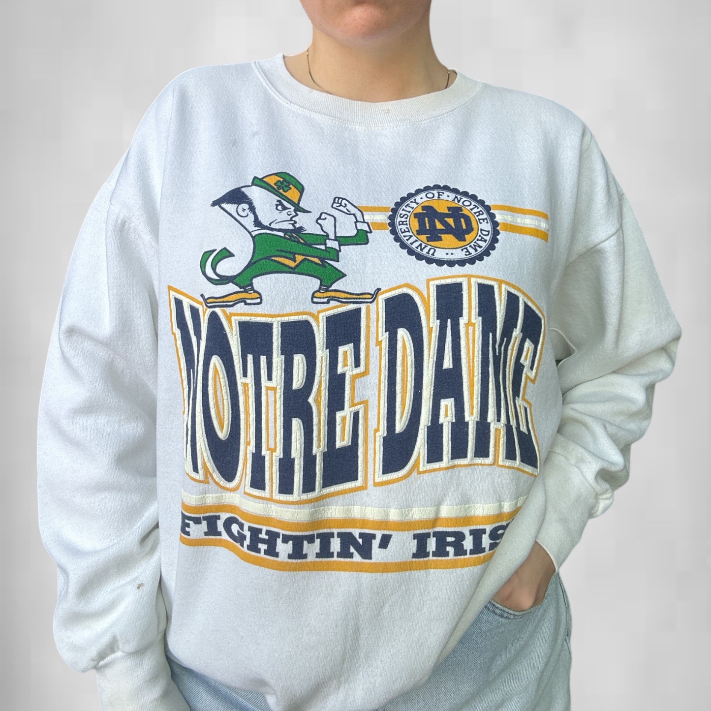 VIntage Notre Dame Fightin' Irish Crewneck