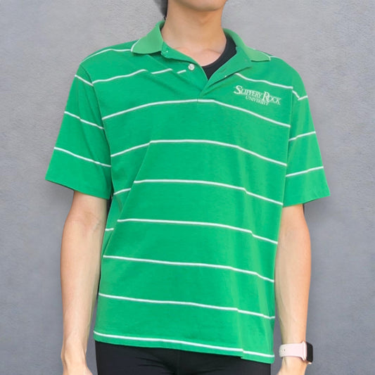 Vintage Slippery Rock Striped Polo