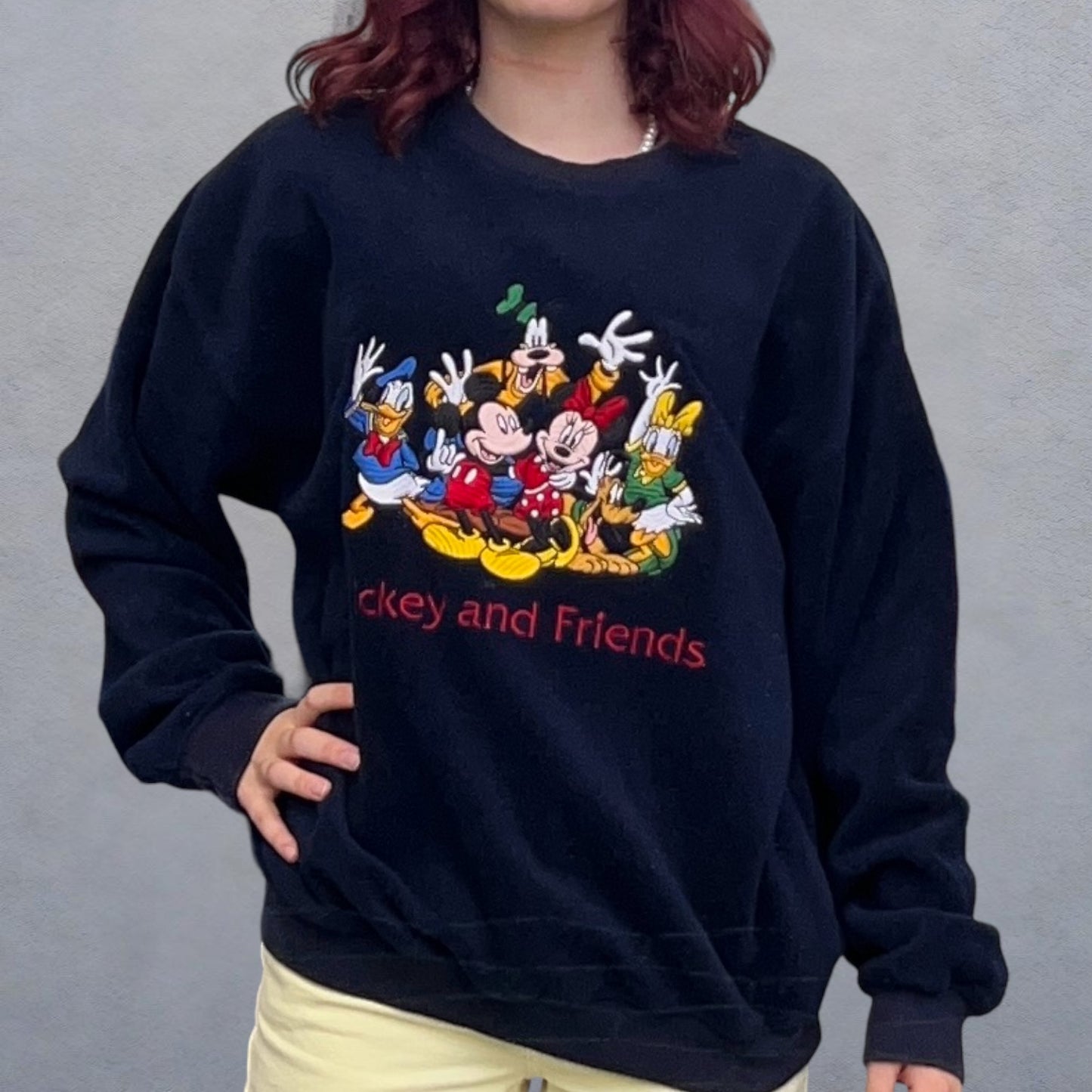 Vintage Mickey And Friends Crewneck