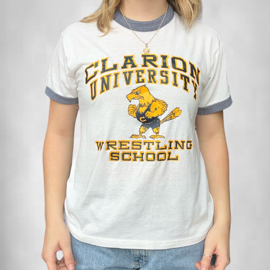 Vintage Clarion University Ringer Tee