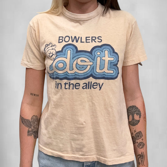 Vintage "Bowlers do it in the alley" Baby Tee