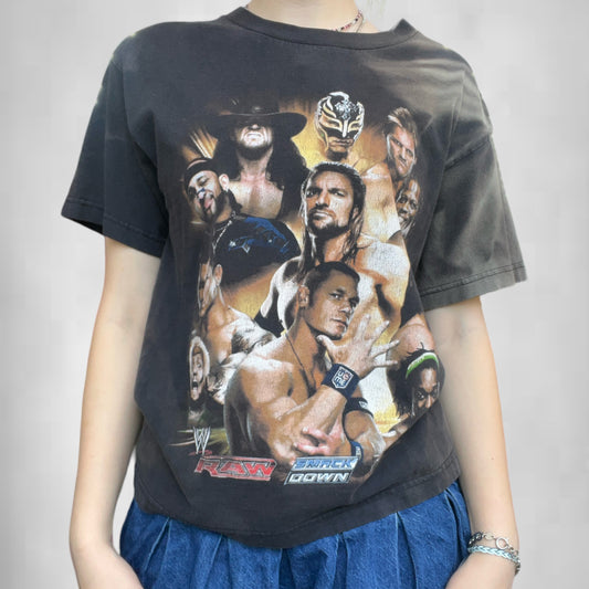 Vintage WWE Raw Smack Down Tee