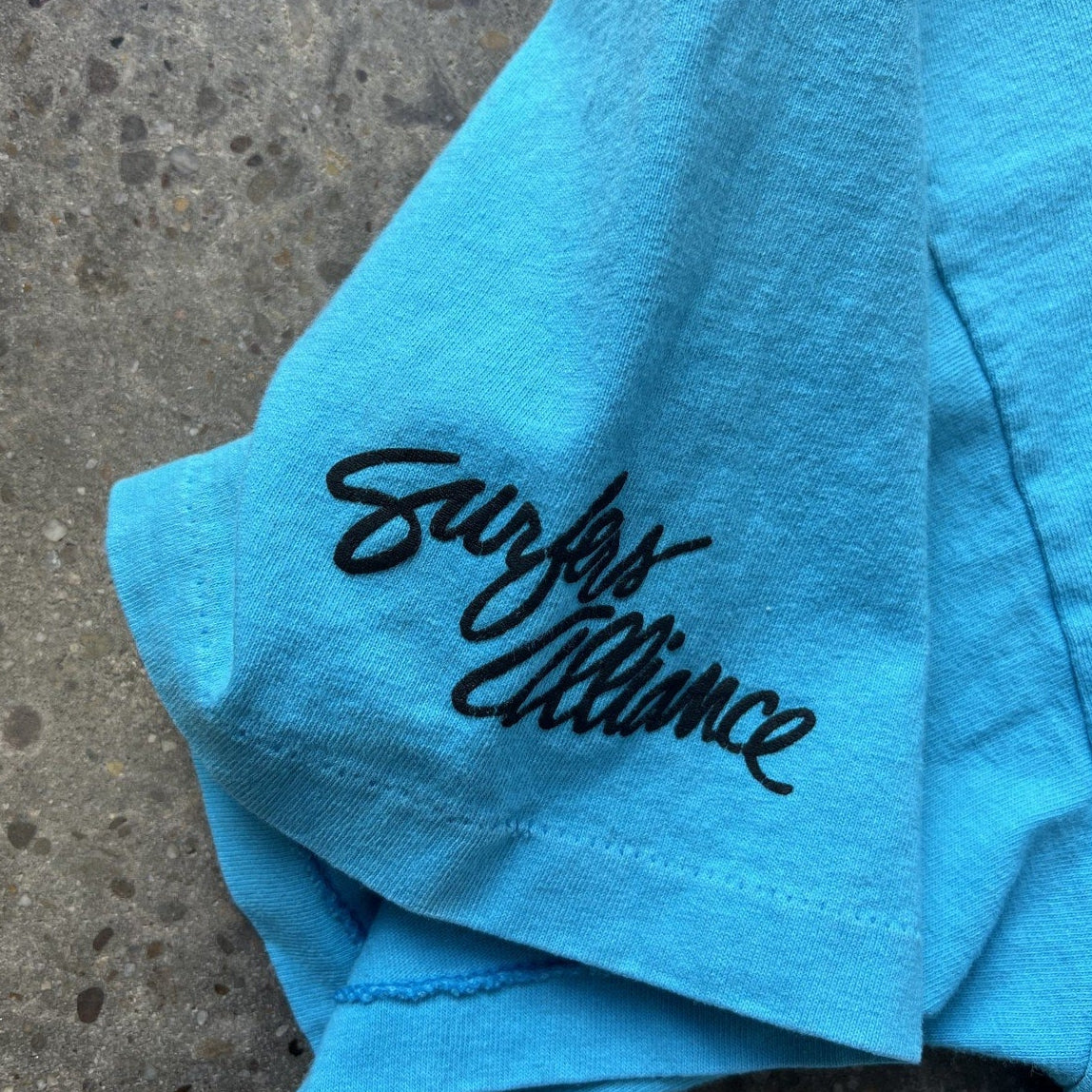 Vintage 90s Surfers Alliance Pocket Tee