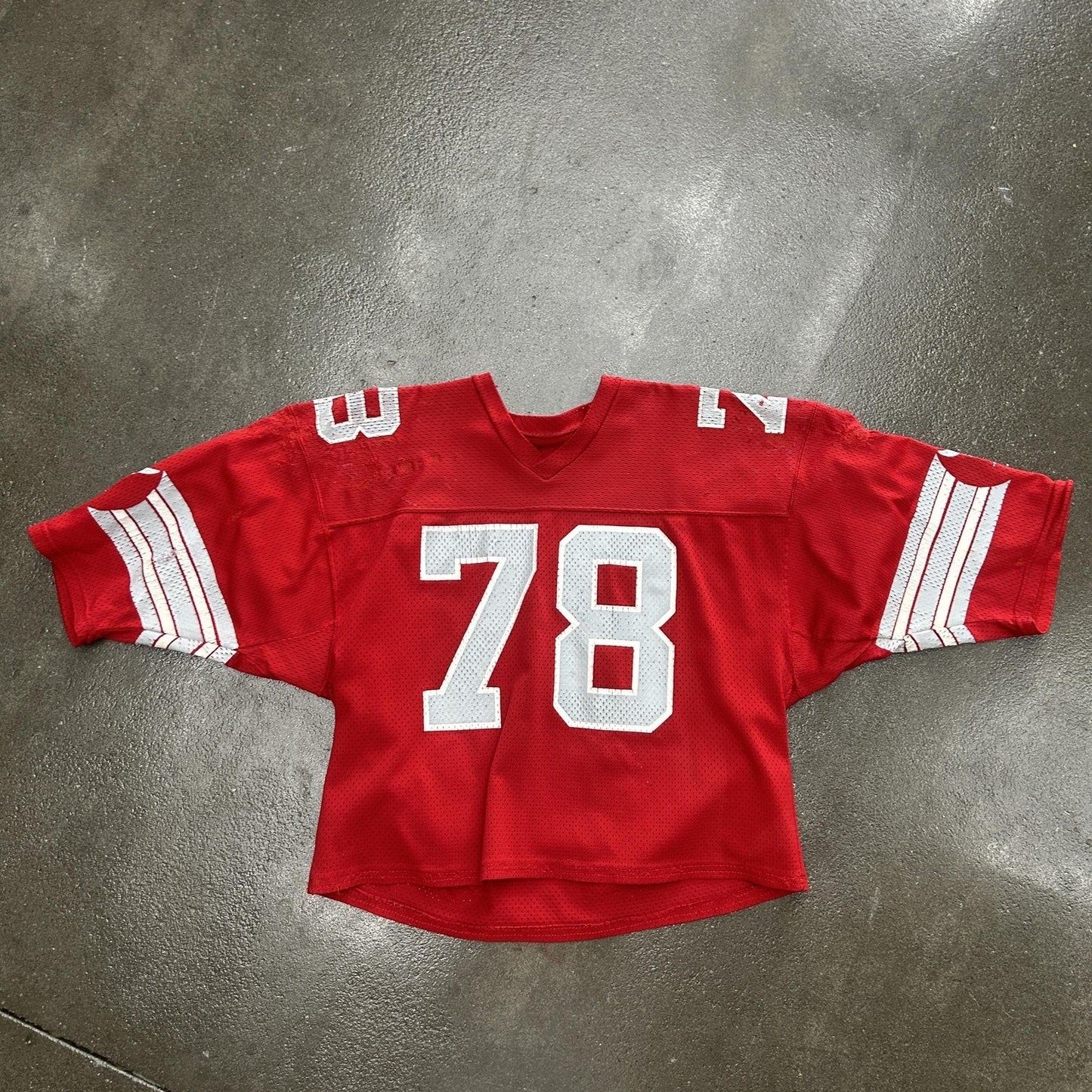 Vintage 90s Red Devils 78 Football Practice Jersey