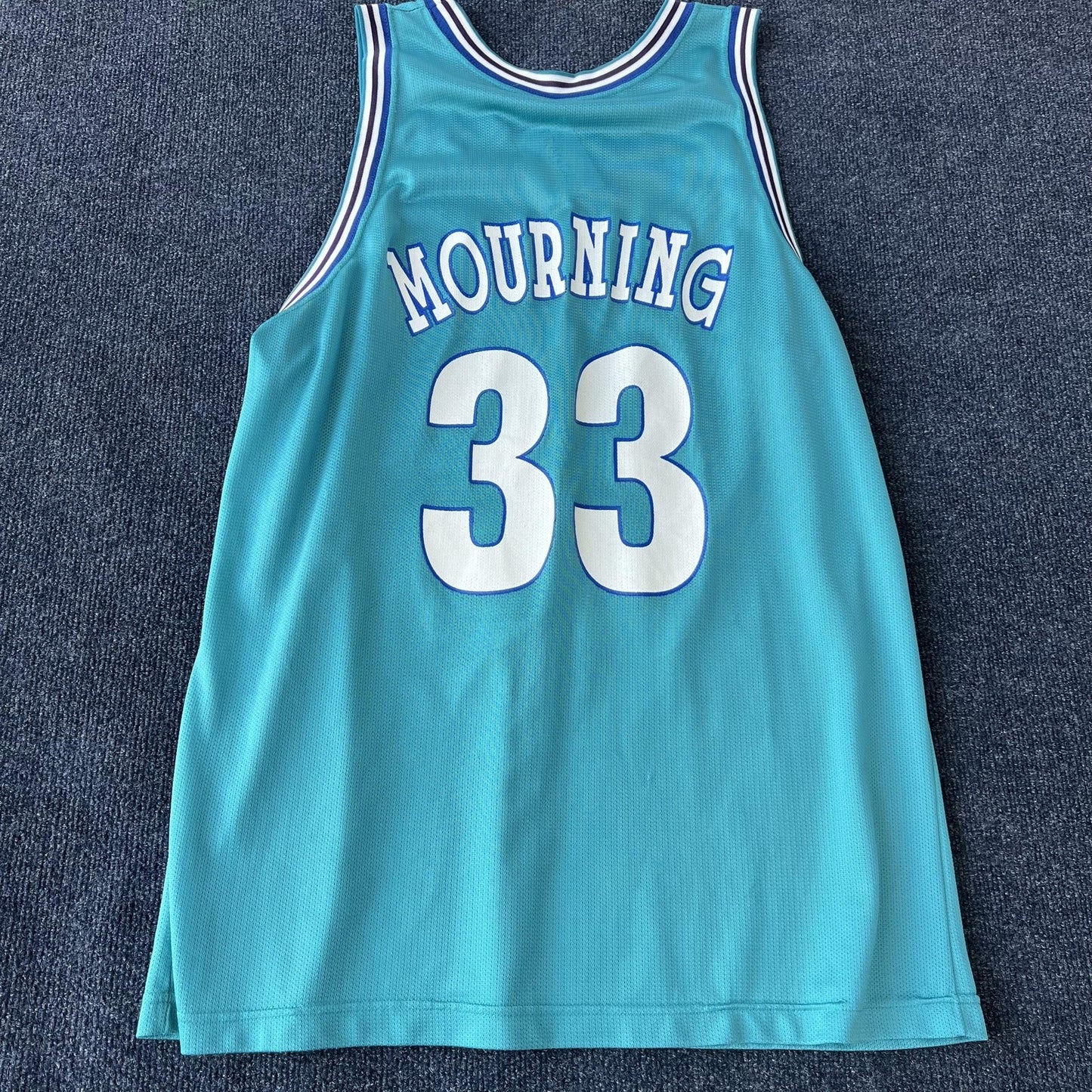 Vintage 90s Champion Charlotte Hornets Mourning Jersey