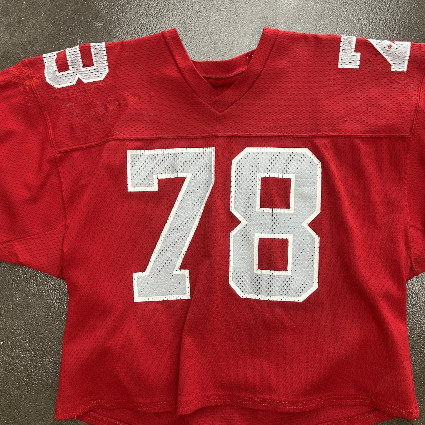 Vintage 90s Red Devils 78 Football Practice Jersey