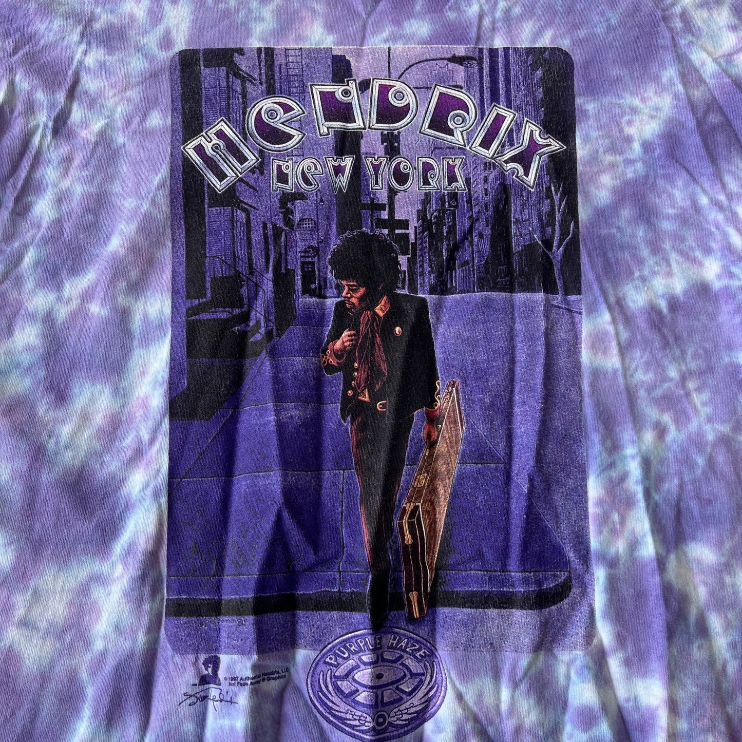 Vintage Jimi Hendrix Tie Dye Purple Haze Tee