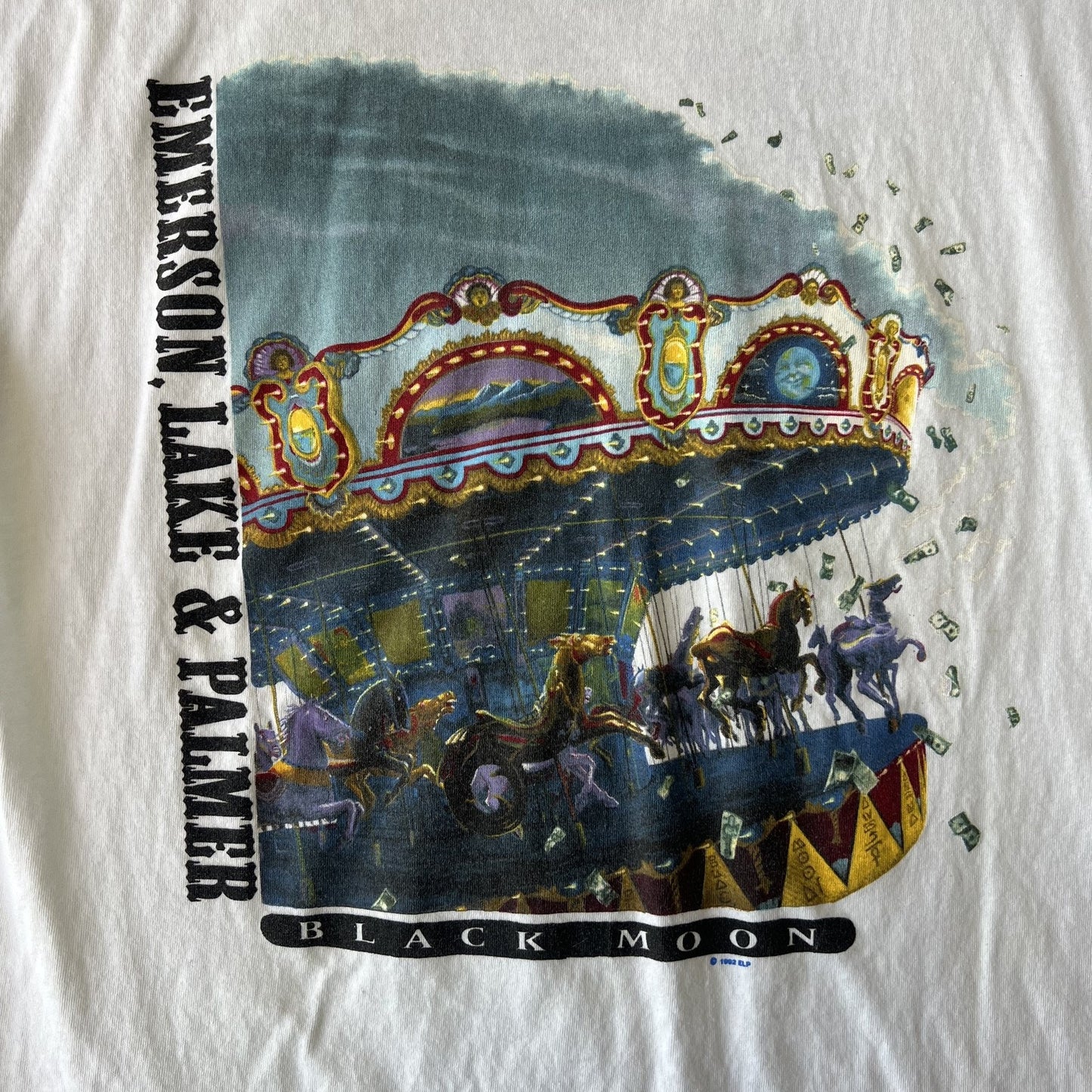 Vintage Emerson Lake & Palmer Black Moon Tour Tee