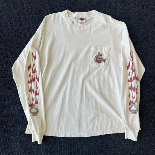 Vintage 2006 Harley Flame Spade Long Sleeve