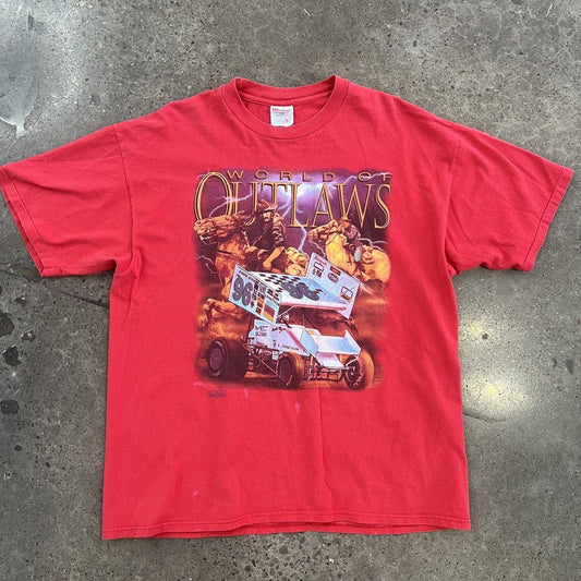 Vintage 1996 World of Outlaws Sprint Car Racing Tour Tee