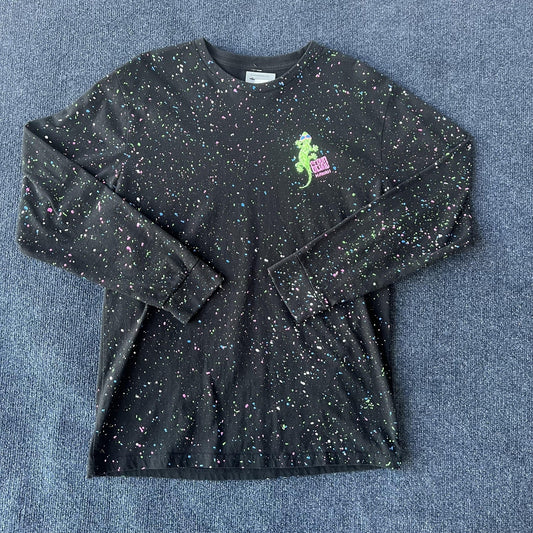 Y2K Gecko Neon Splatter Hawaii Surf Tee
