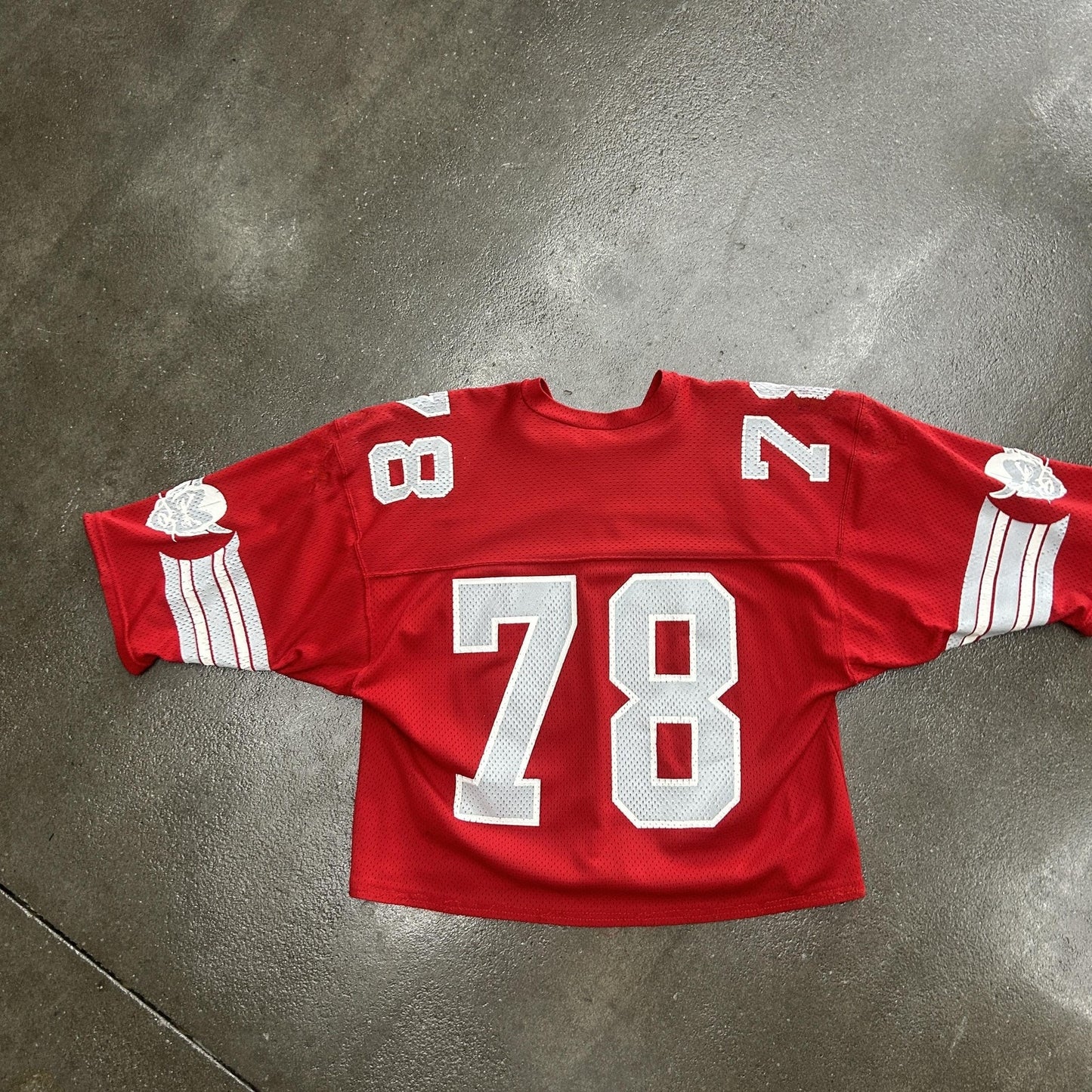 Vintage 90s Red Devils 78 Football Practice Jersey