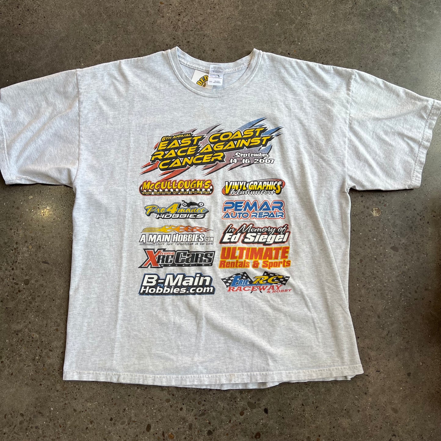 Nascar East Coast Race Against Cancer 2007 Tee