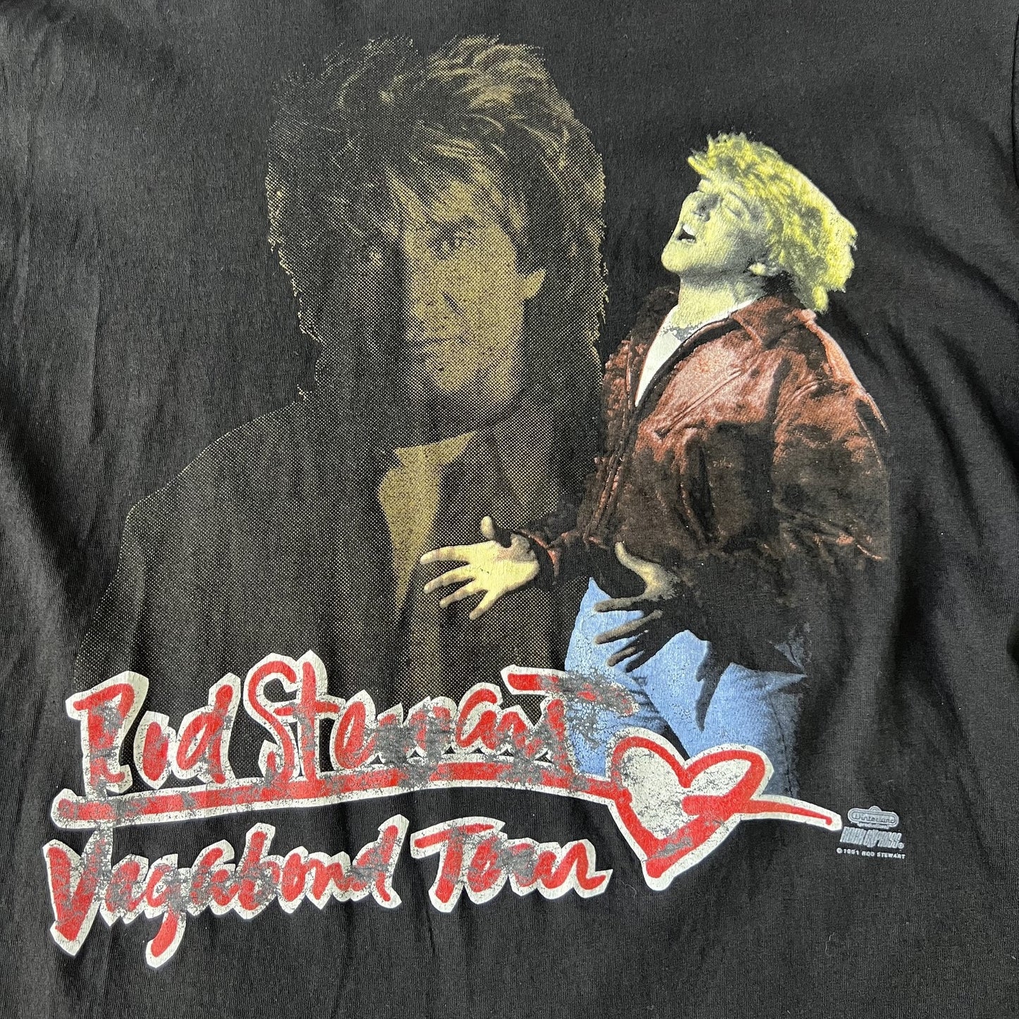 Vintage 90s Rod Stewart Vagabond Heart Tour Tee