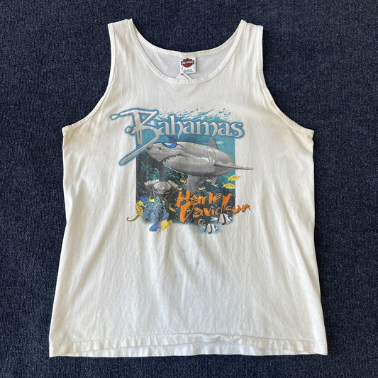 Vintage 90s Harley Davidson Shirt Bahamas Tank Top