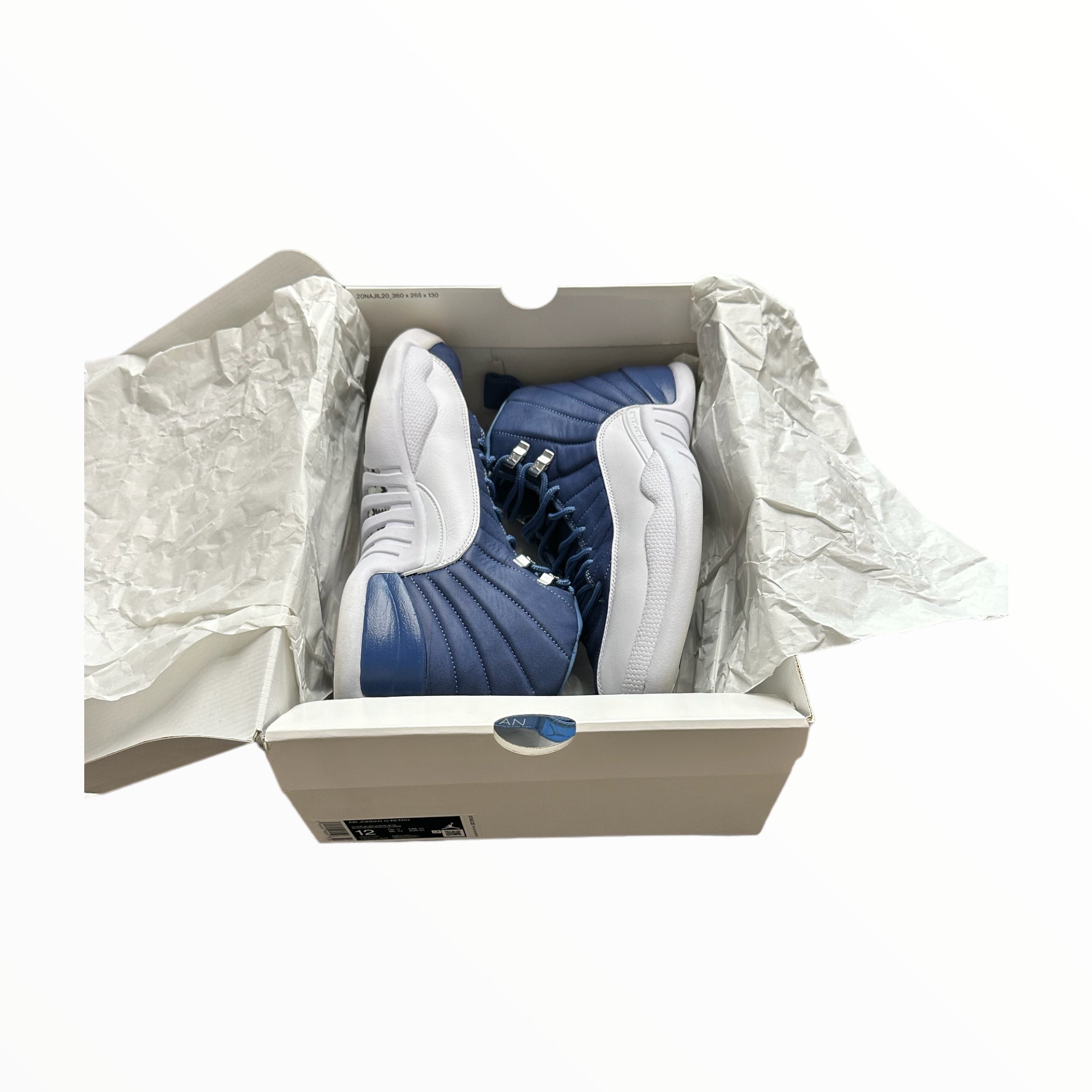 Pre Owned Air Jordan 12 Indigo size 7y og 2024 box worn 1x