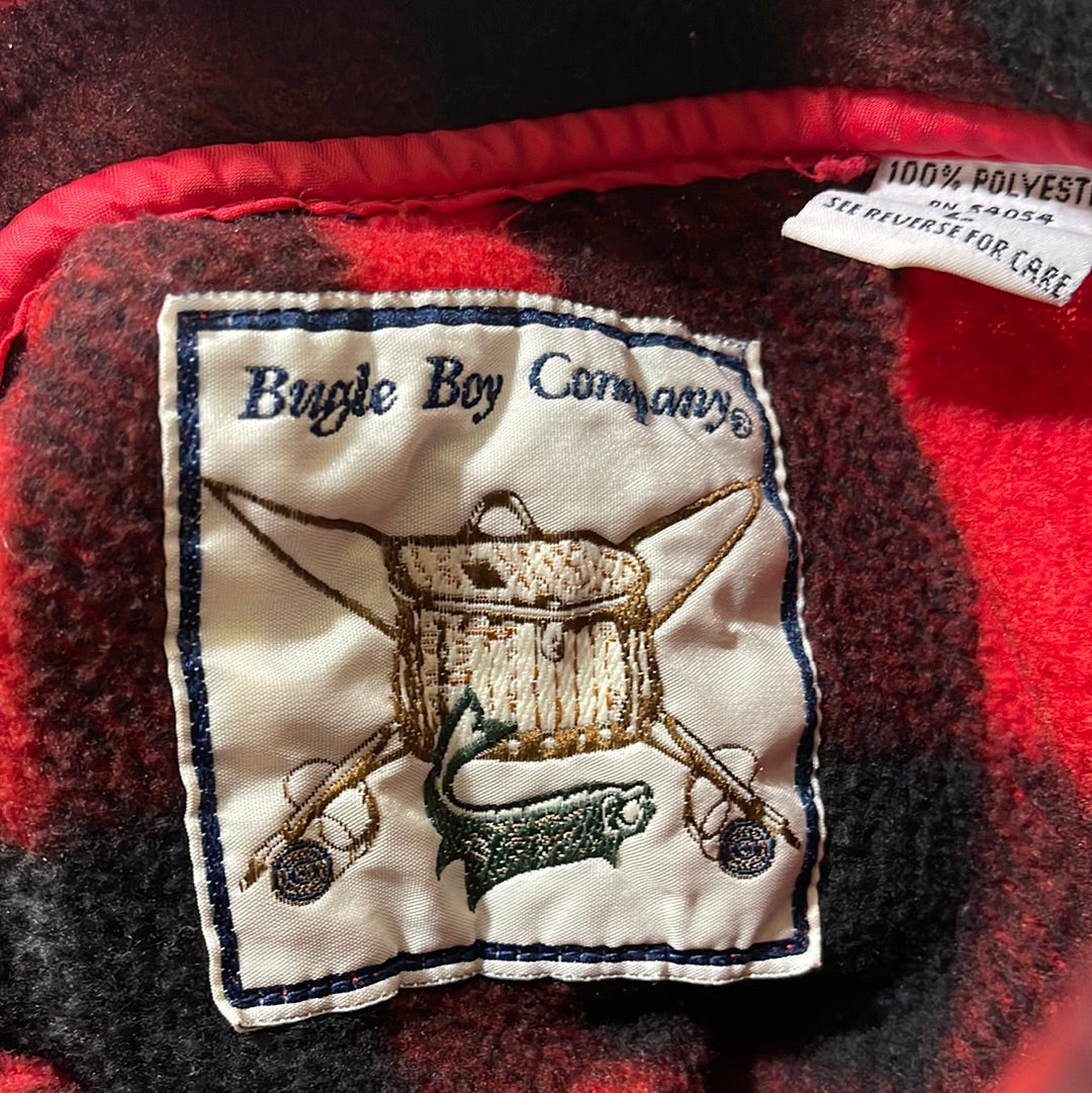 Bugle Boy Flannel Fleece Quarter Zip