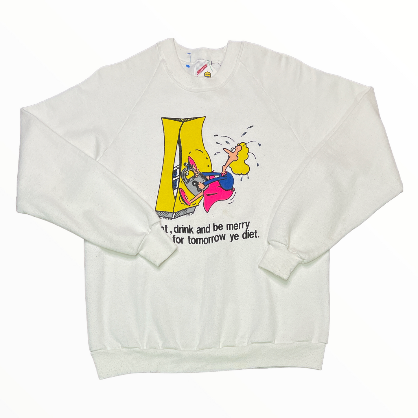 Vintage Eat, Drink And Be Merry  Crewneck