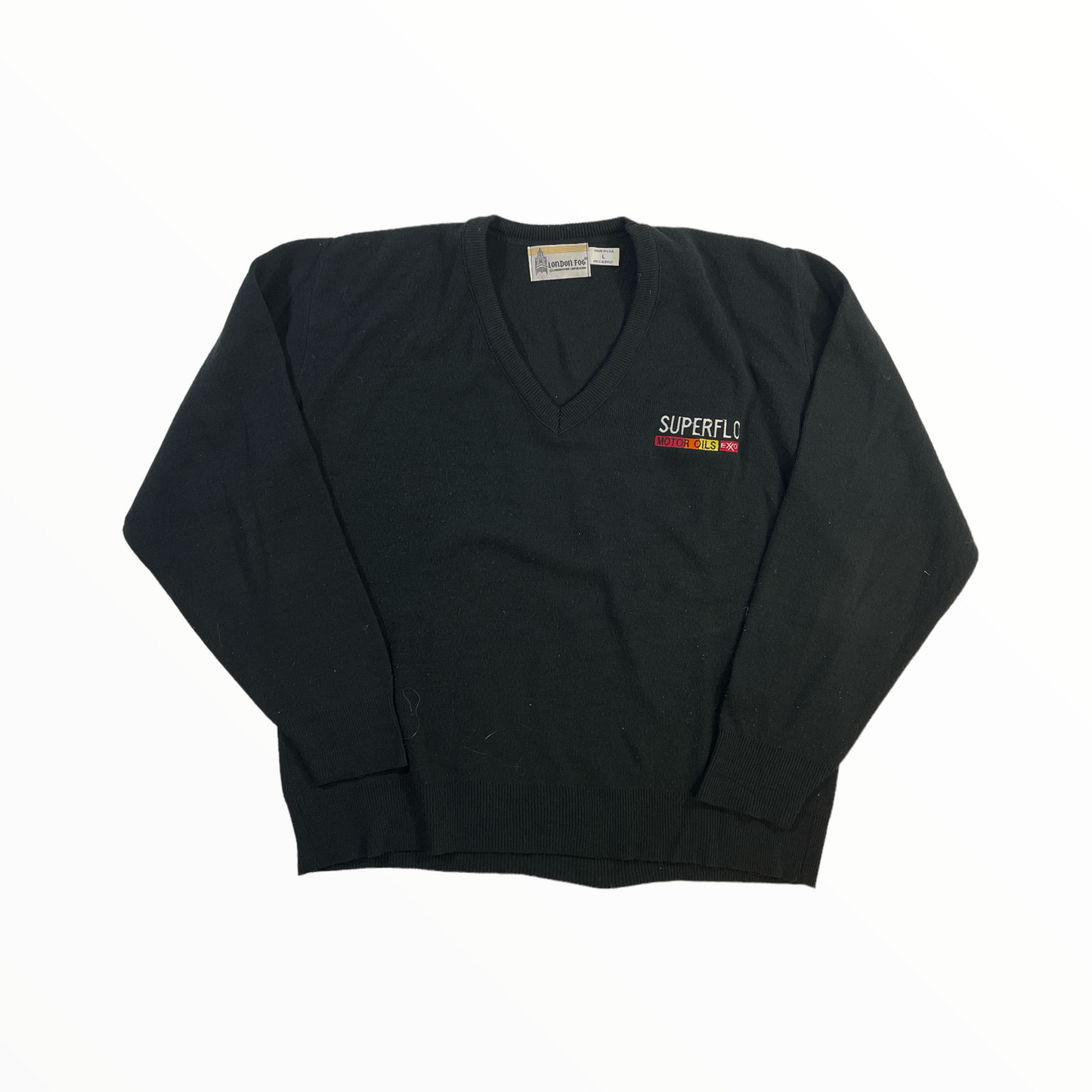 Vintage Superflo Motor Oils Exxon Sweater